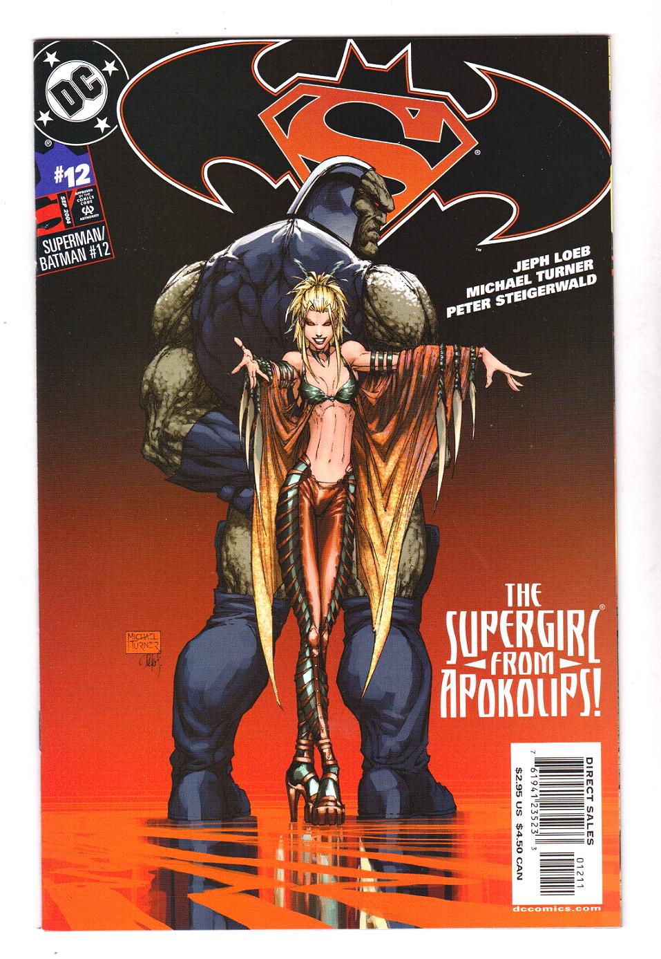 SUPERMAN/BATMAN #12 DARKSEID SUPERGIRL 1ST PRINTING MICHAEL TURNER COVER DC V 